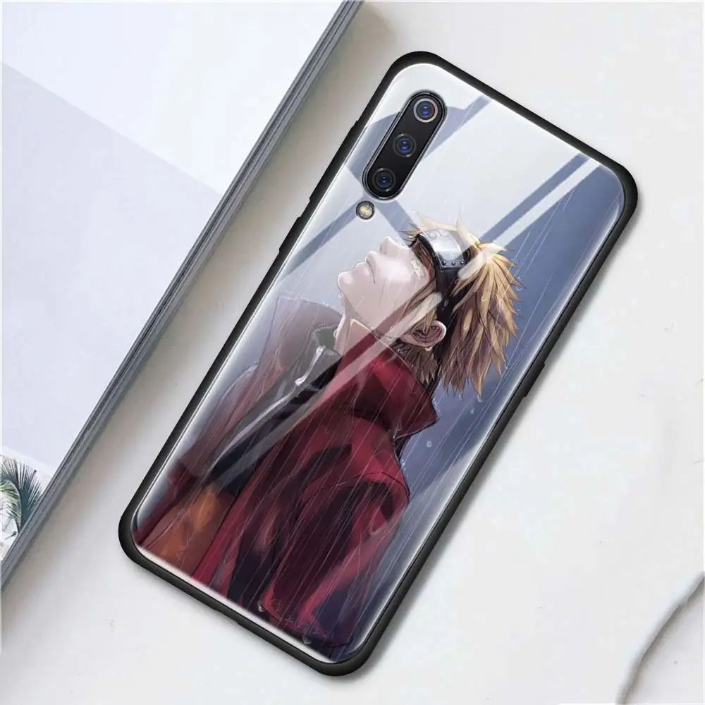 T06 Чехол из закаленного стекла для телефона для Red mi 7 8A K20 Примечание 6 7 8 Pro крышка для Xiaomi mi A3 CC9E CC9 задняя оболочка героя аниме «Наруто - Цвет: T06