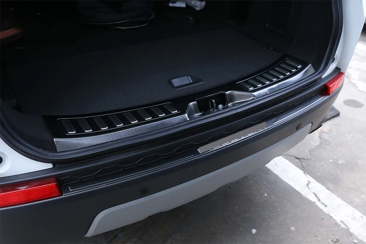 Для Land Rover Discovery Sport- автомобильные аксессуары из нержавеющей стали для автомобиля снаружи заднего бампера защитная пластина