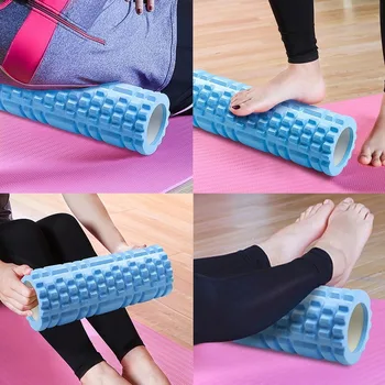 Columna de Yoga rodillo de espuma para ejercicio, Pilates, masaje de Músculo de la espalda, rodillo de bloqueo Eva, herramientas de gimnasio