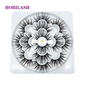 

BOBILASH 7 Pairs Eyelashes Artificial Mink Eyelashes 25mm Eyelashes 3D Natural Thick Eyelashes Eyelash Extension Accessories