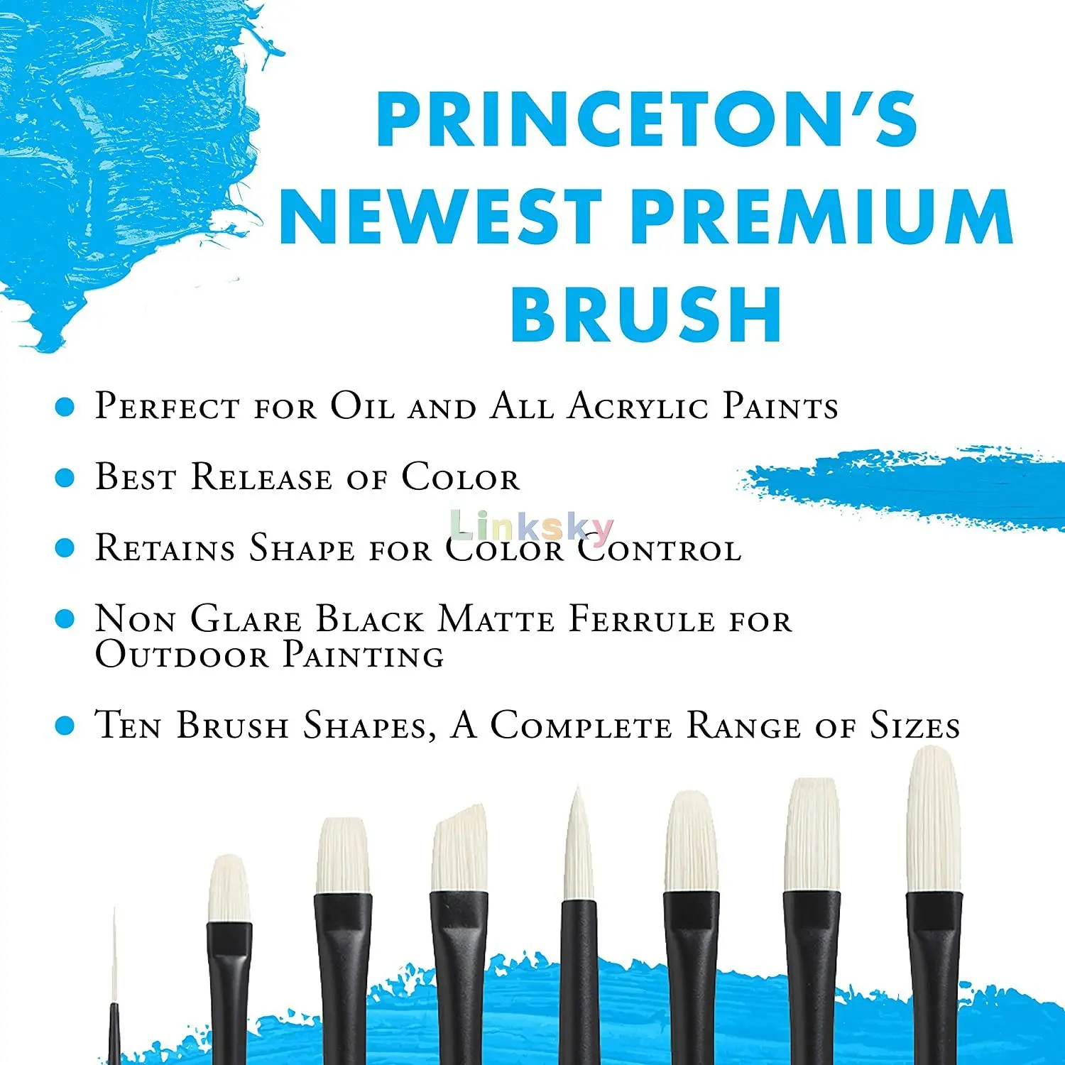 Princeton Velvetouch, Series 3950, Paint Brush for Acrylic, Oil and  Watercolor, Set of 4,DURABLE AND AFFORDABLE - AliExpress