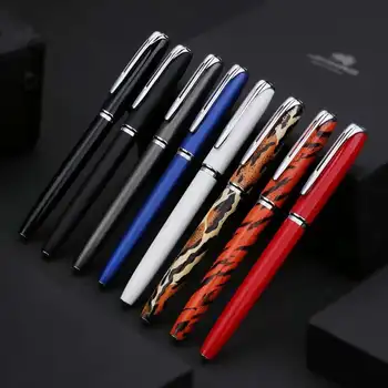 

2020 Model New Style Luxury Jinhao 996 Leopard Fountain Pen 0.5mm Nib Ink Pen Financial Office Supplies for writing Gift