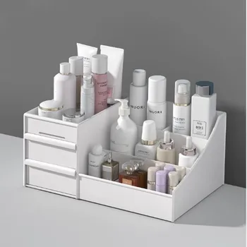 

Makeup Box Cosmetic Storage Box Jewelry Skin Care Desktop Dressing Table Mask Lipstick Rack Organizer Container Drawer