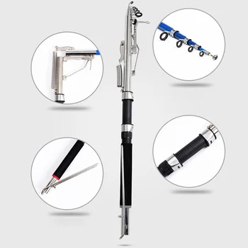 

2.1/2.4/2.7m Automatic Fishing Rod Sensitive Telescopic Pole Sea Ice Glass Fiber Carp Fishing ToolB2Cshop