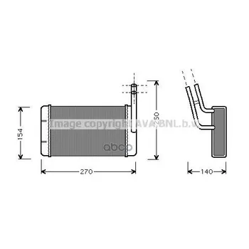 

Radiator heater Ford Transit Ava art. fd6132
