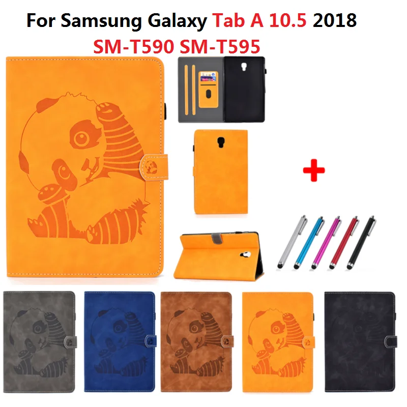 Чехол для планшета Samsung Galaxy Tab A 10 5 Женский выпуск 2018 чехол с 3D принтом панды чехлы |