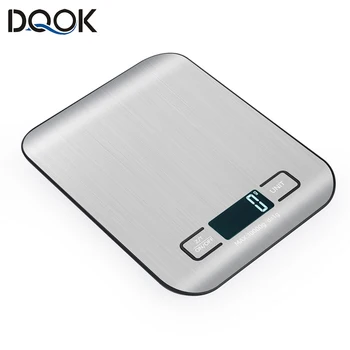 Bilancia da cucina Display LCD Bilancia elettronica in acciaio inossidabile Gioielli per la casa Snack alimentari Pesatura Strumenti di cottura 1