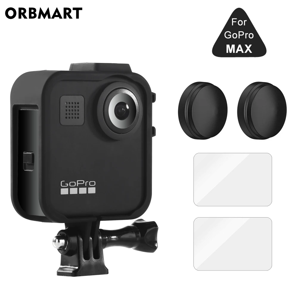 Frame Case For Gopro Max 360 Screen Protector Tempered Glass Protective Lens Film Housing Cover Mount For Go Pro Max Accessories Sports Camcorder Cases Aliexpress