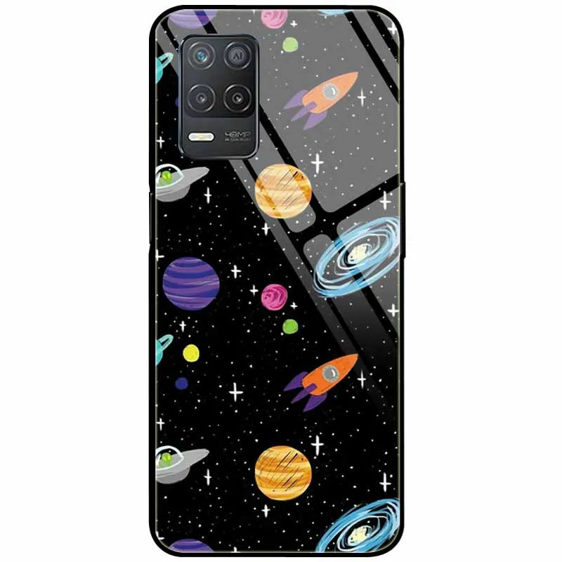 Tempered Glass Hard Protective Back Cover - Cute Design