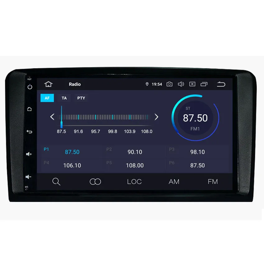 Sale KANOR 1024*600 IPS Android 9.0 2 Din Car Autoradio For Mercedes Benz W164 ML350 ML450 ML500 ML430 X164 GL320 4