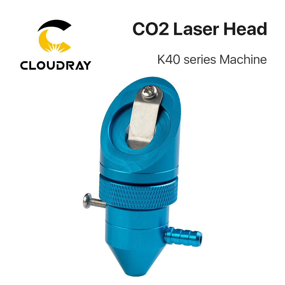 Cloudray CO2 Laer Head for K40 Series Laser Engraving Cutiing Machine Lens Dia 15/18mm Focal Length 50.8mm Mirror 20mm