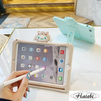 

For iPad 10.2 7th iPad 9.7 2018 2017 Case Pro 9.7 10.5 Silicon Cover For Mini 1 2 3 4 5 Air 1 2 3 stand Kids cases with Pen slot