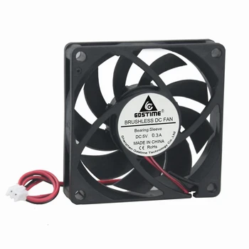 

50PCS Gdstime DC 5V 2Pin 70mm 70x70x15mm Brushless Computer Case Cooler PC CPU Cooling Fan