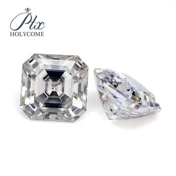 

4X4mm D VVS1asscher cut GRA 2020 hot sale moissanite jewelry manufacturer white moissanite diamond moissanite supplier