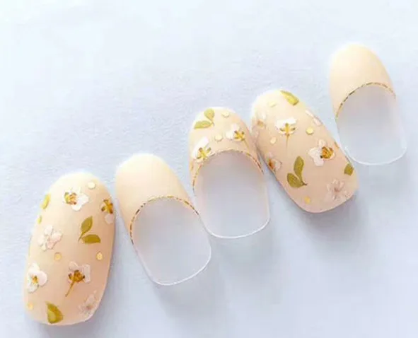 Newest HANYI 291 292 flower design nail art sticker decal stamping back gule DIY nail decoration tools