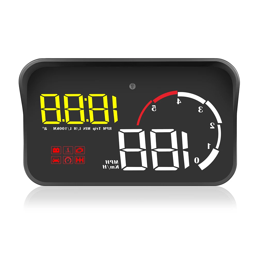 3,5 дюймовый дисплей HUD M10 Hud Предупреждение о превышении скорости лобового стекла проектор сигнализация Универсальная автомобильная HUD Дисплей
