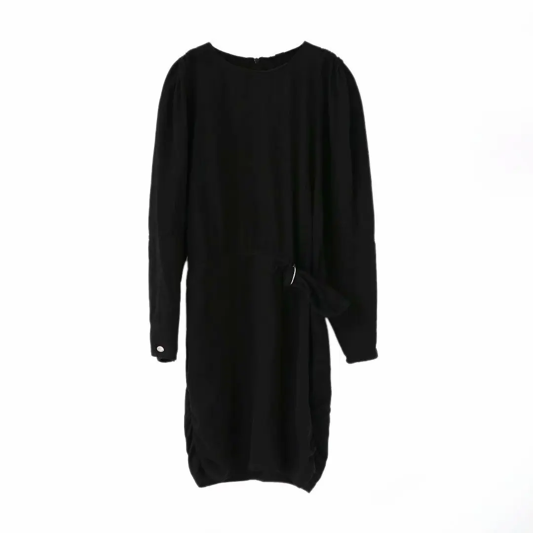 QJ50-8158 European and American fashion hubble-bubble sleeve dress