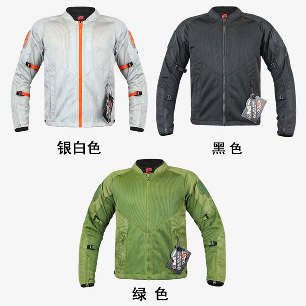 New Motorcycle Jacket Men Motocross Jacket Breathable Moto Jacket Wearable Motorbike Clothing With CE Protection
