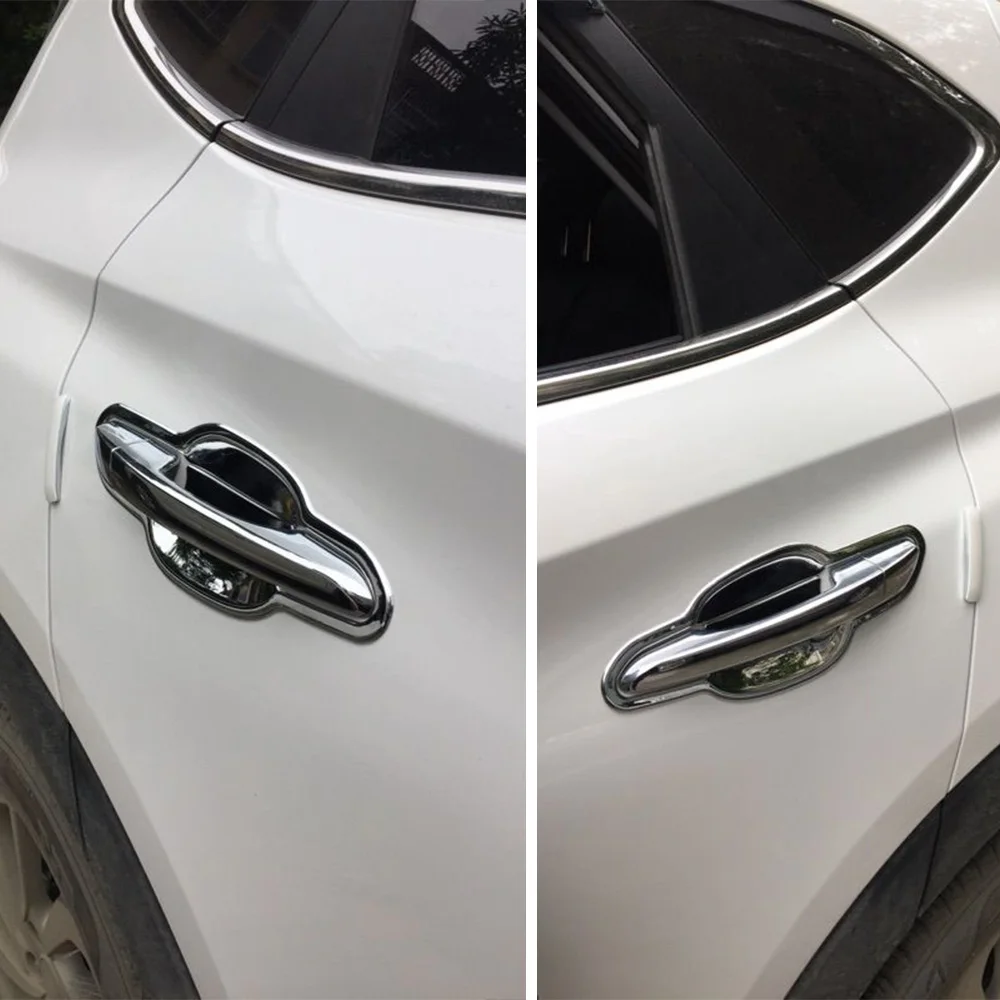 4 шт. автомобильные дверные накладки на запястье для Hyundai Tucson Авто хромированные дверные ручки чаши наклейки автомобильный Стайлинг