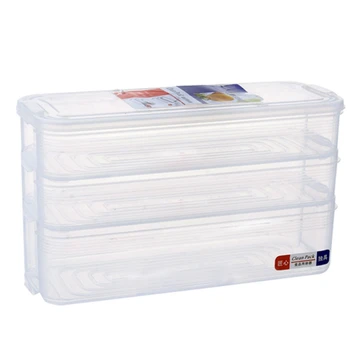 

3 Layers Plastic Storage Collecting Box Basket Kitchen Refrigerator Fruit Food Container Organizer