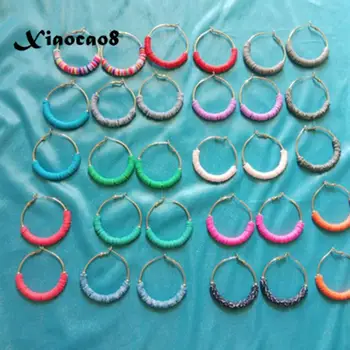 

Mix 10 Pairs Gold Hoop Earrings for Women Handmade Jewelry Statment Earring Women's Color Elegant Party Ladies Earrings