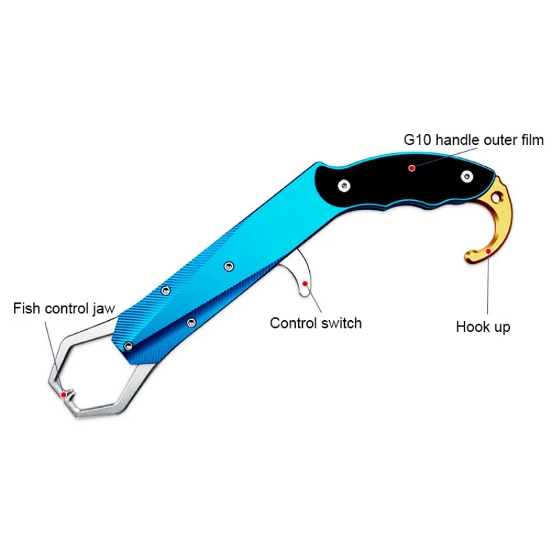 Портативный многофункциональный захват для губы рыбы рукоятка пистолета держатель для рыбного тела контроллер рыболовный захват; рыболовные снасти инструменты
