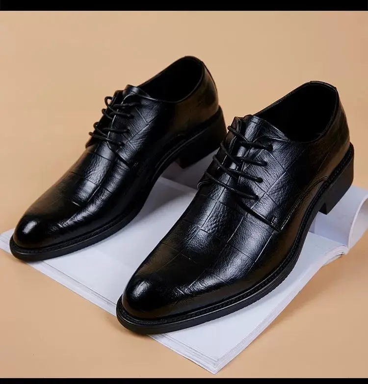 Black Men Suit Shoes Party Men's Dress Shoes Italian Leather Formal Shoes  Men | eBay