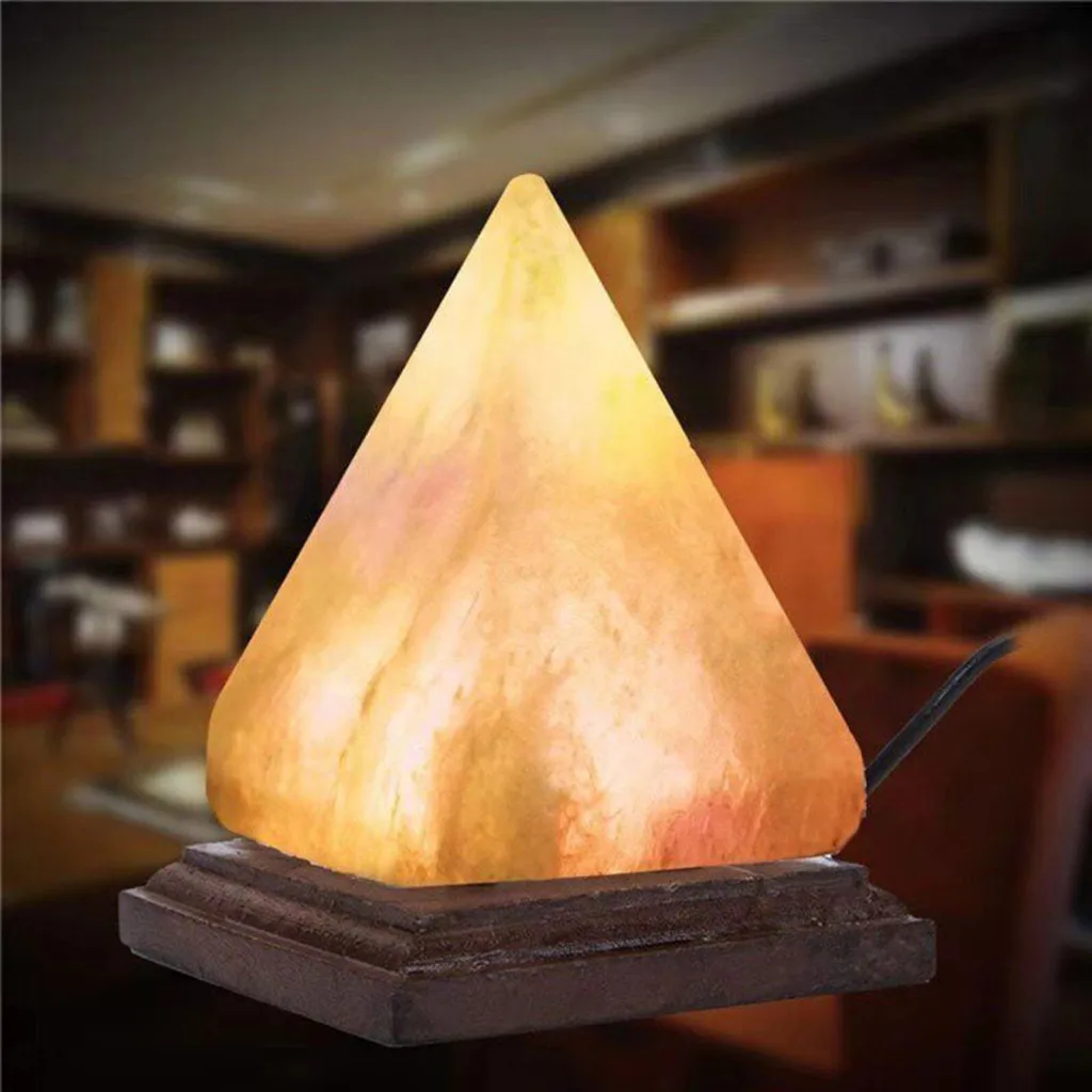 

2019 New Pyramid Natural Himalayan Air Purifier Salt Lamp Ionic Rock Crystal Night Lights #NN903