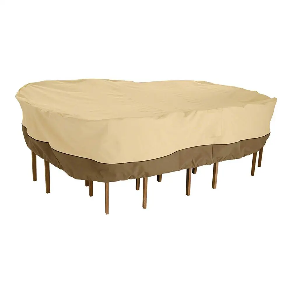 

Table And Chair Dust Cover Outdoor Rectangular Oval Fitting Garden Table And Chair Waterproof Sunscreen Cloth Home Accessories