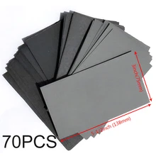 

70pcs Sandpaper Wet Dry 600/800/1000/1200/1500/2000/2500 Grit Abrasive Paper Sheets For Metal Wood Jewelry Polishing Sanding