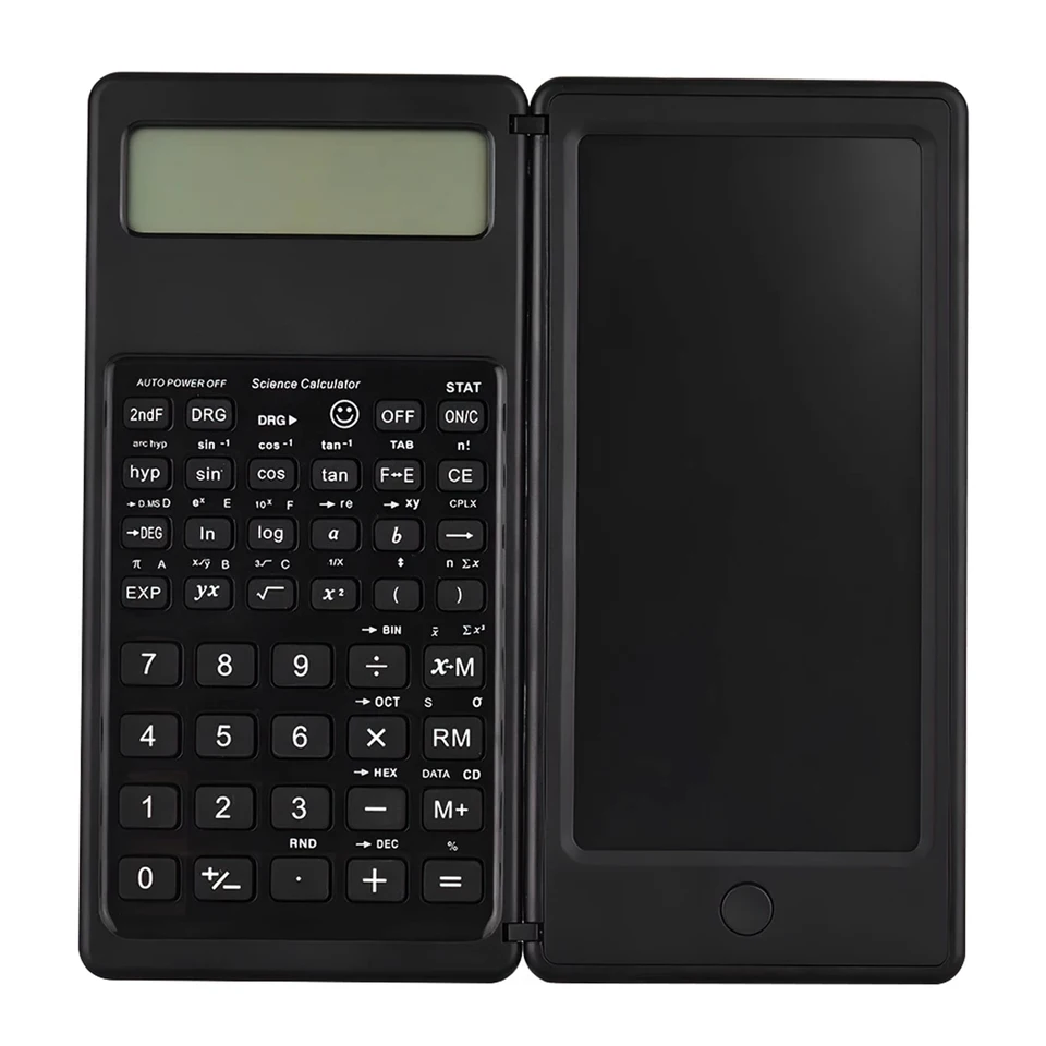 Calculatrice Scientifique Avec Tableau D'écriture Effaçable 240 Fonctions, écran LCD 2 Lignes, Calculatrice De Mathématiques Financières, Calculatrice De Mathématiques Financières, Fournitures