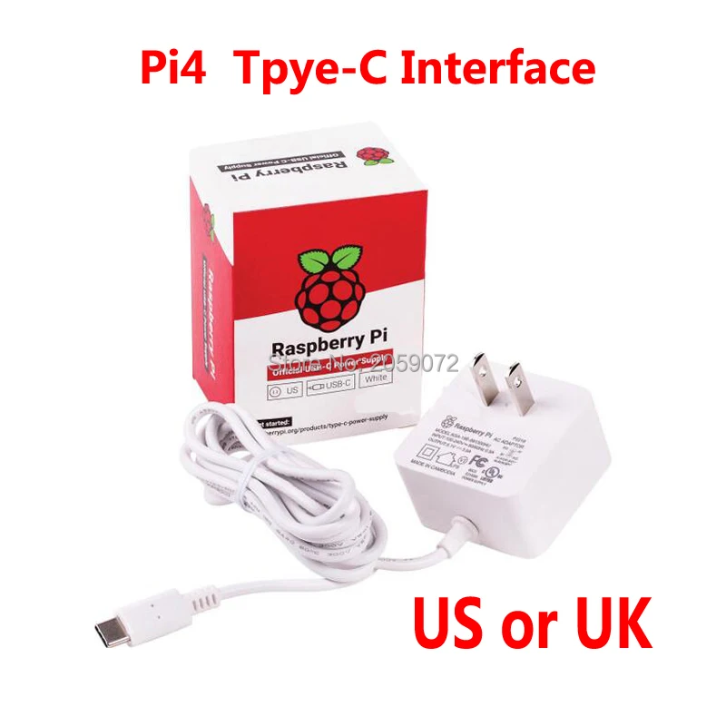 Официальное питание Raspberry Pi 4 model B 5 В 3 А Тип C 4B | Компьютеры и офис
