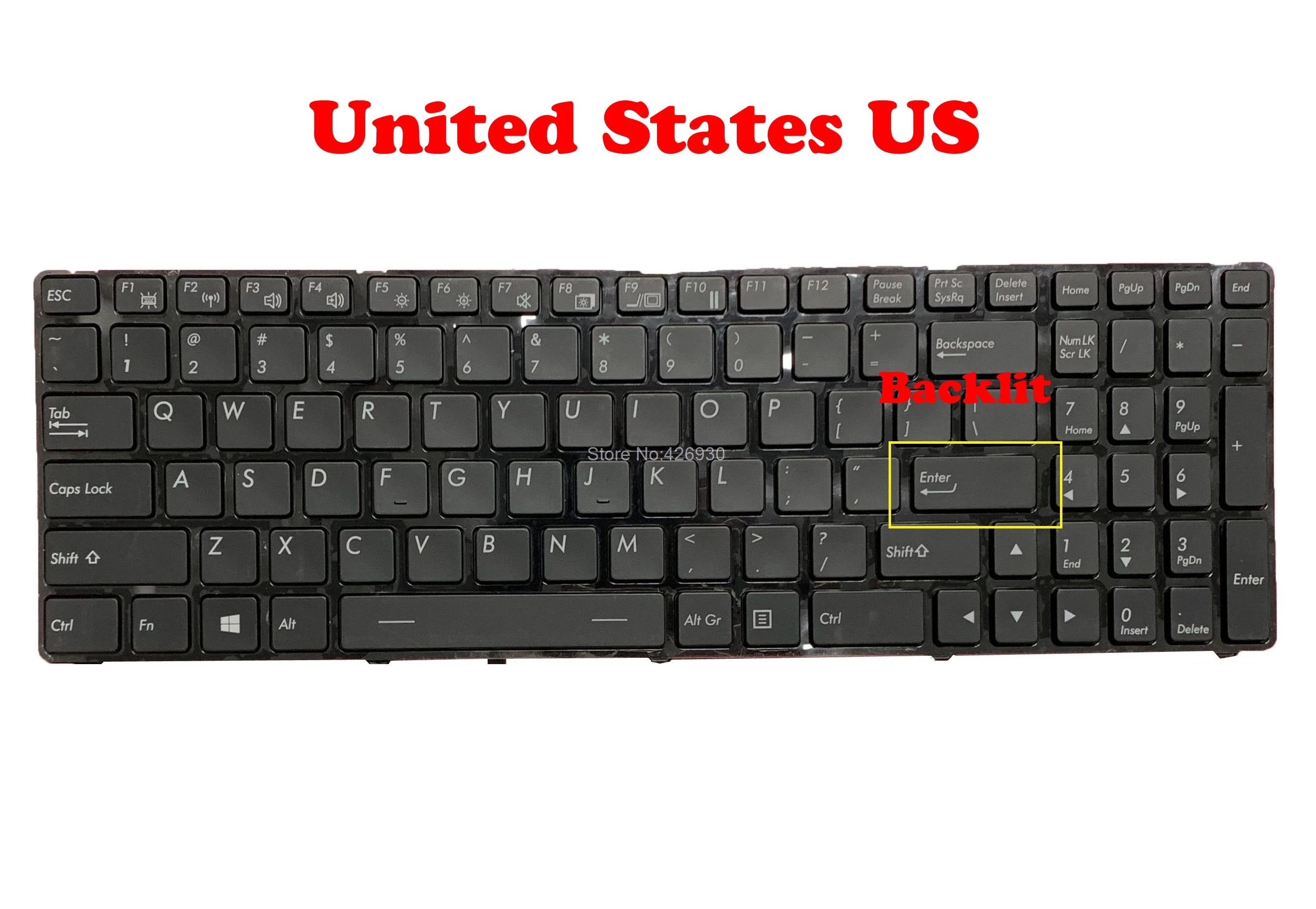 US Keyboard For Getac 4511280005221 531012840005 V111418BK1 EF RO