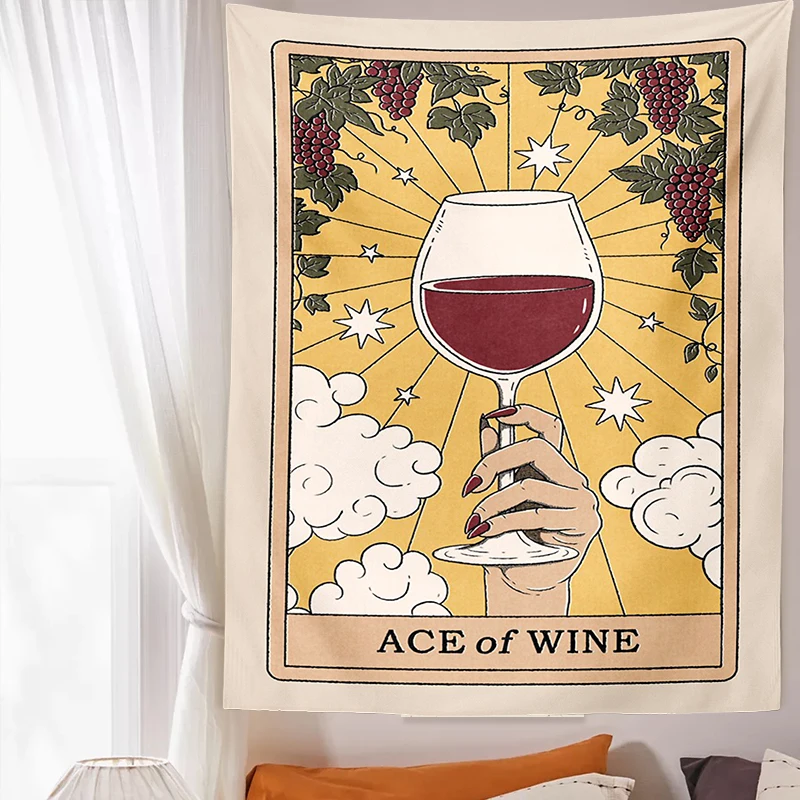 Tapestry Decorations Tarot Cat Paws Tapestry Wall Hanging Tarot Bohemian Witchcraft Home Decoration Hippie Mattress Girls Dorm Room Decor
