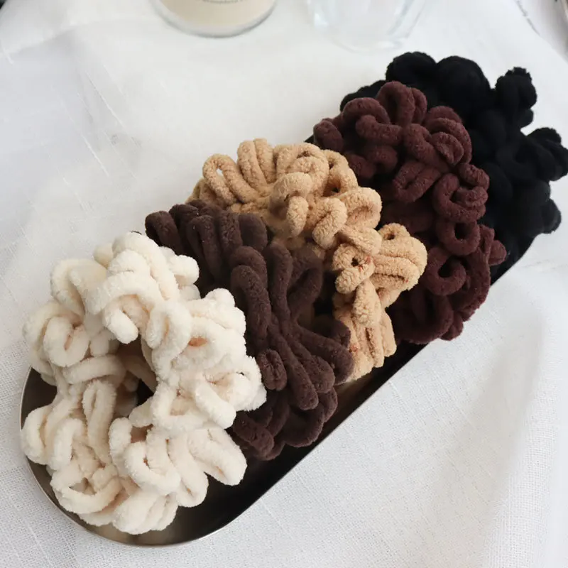 designer head scarf Women Silk Scrunchie Rubber Band Hair Tie Elastic Handmade Multicolor Hair Bands Girls Ponytail Holder Headband Hair Accessories banana hair clips