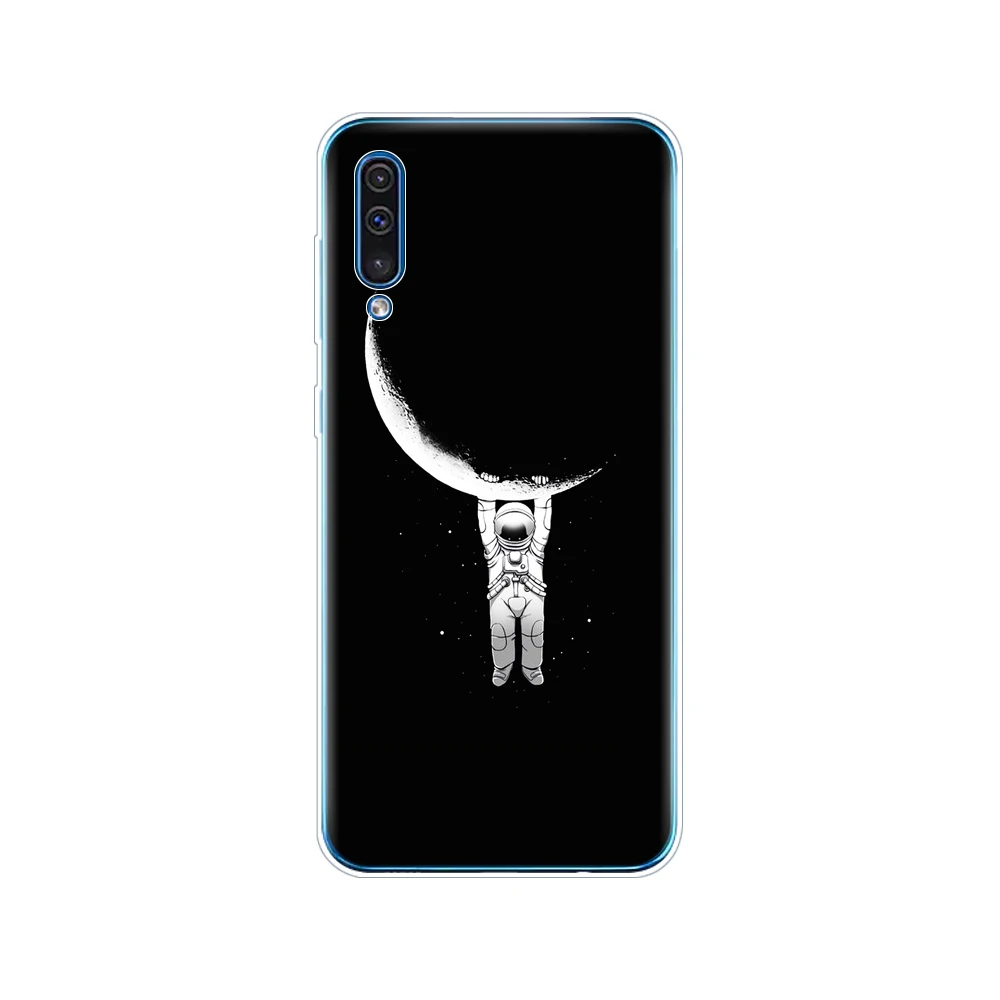 34729 Чехол для samsung Galaxy A50, мягкий силиконовый чехол из ТПУ для samsung A50 A505 A505F, SM-A505F, бампер 6,4, fundas, черный, милый - Цвет: 34729