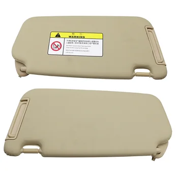 

LARBLL Beige Sun Visor With Makeup Mirror Sunshade assembly 85210-1E361XU 85210-1E360XU for Hyundai Accent 2006-2010