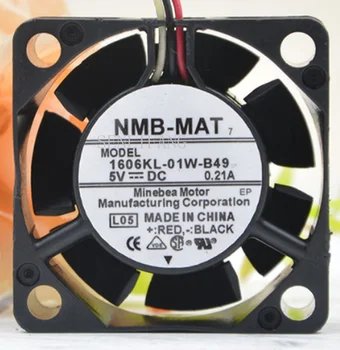 

Free shipping 1606KL-01W-B49 L50 DC 5V 0.21A 40x40x15mm 3-wire Server Cooler Fan