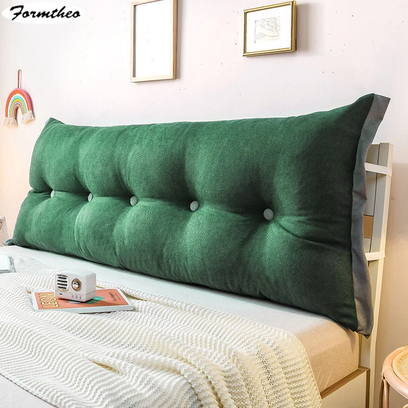 Flannelette Bed Backrest Bedside Upholstered Bed Cushion Pillow Large  Backrest Upholstered Cushion Headboard Bed Head Freeship - AliExpress