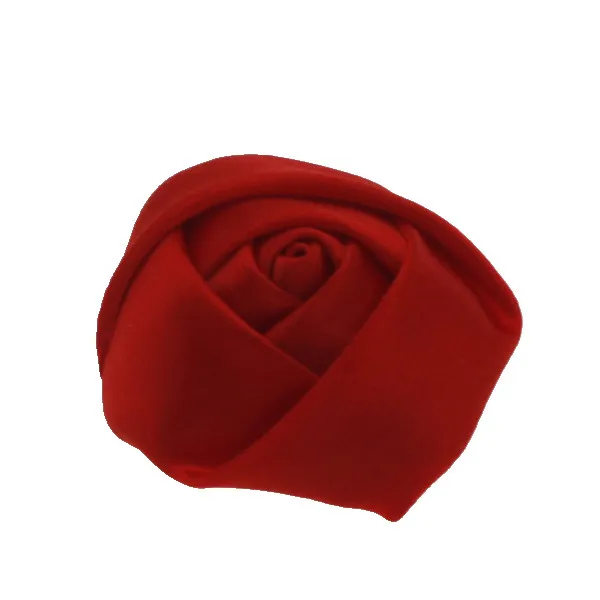 red 3,8 см, для детей, сделай сам, атласная лента, цветы розы, аксессуары без повязки на голову, без зажимов, свадебные аксессуары для волос для девочек, 10 шт./лот - Цвет: red