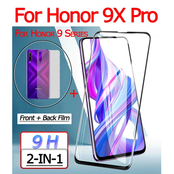 9x Pro Glass Film 2-в-1 защита экрана Huawei Honor 9 Lite 9X Pro защитное стекло на Honor 9X защитная пленка хонор 9 лайт закаленное стекло хонор 9 х стекло хуавей хонор 9х kамера пленка хонор 9икс про защитное стекло Honor 9 Lite glass - Цвет: 9x Pro Glass Film