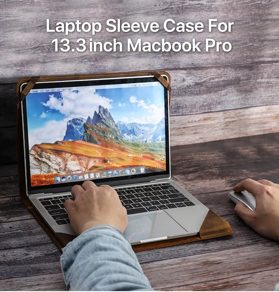 família nubuck capa de couro portátil para apple macbook pro ar polegada manga protetora notebook retro capa saco