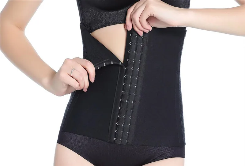Черный SEXYWG бесшовный послеродовый пояс для живота обертывание нижнее белье, C секционный пояс для восстановления связывающее Корректирующее белье для женщин с крючком - Цвет: Черный