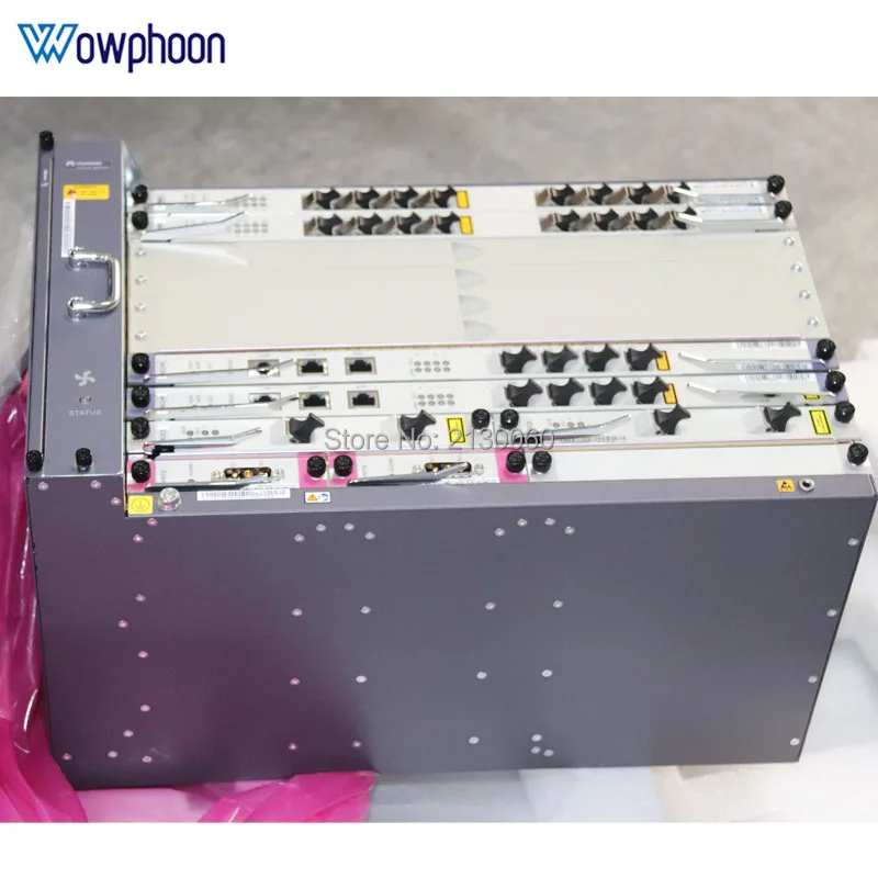 Huawei 10G GPON EPON OLT MA5603T шасси+ 2xSCUN+ 2xPRTE+ 2x X2CS, Оптический линейный терминал