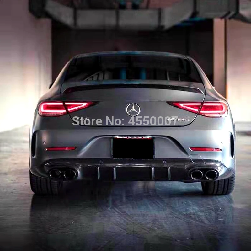 Для Mercedes Benz W257 CLS 2018 2019 спойлер для заднего багажника из углеродного волокна