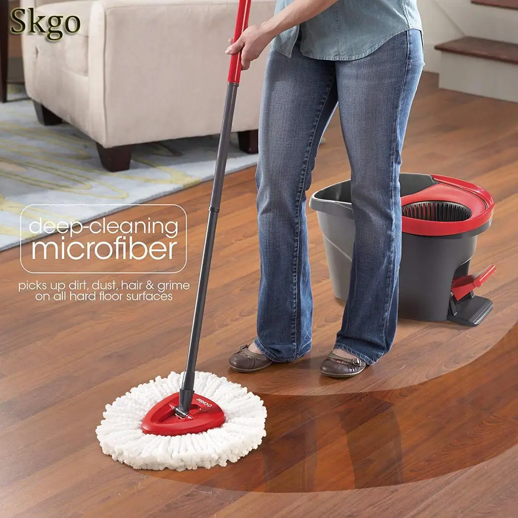 Домашний бытовой белый легко отжимать спин для o-кедра/vileda Mop Refill