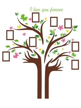 

94001 New Style/145 * 172cm Removable Palm Photo Tree Hot Sales Wall Living Room Bedroom Decorative Sticker