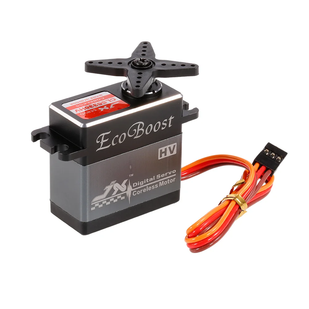 

JX CLS6336HV 6.0V-7.4V 0.11sec/60 Digital Metal Gear Coreless Motor Servo for 1/8 RC Car & 2000mm Fixed-Wing Aircraft