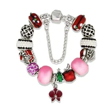 Модные ювелирные браслеты, Diy бисерные браслеты, сплав Рождественский браслет с деревом