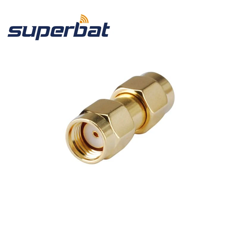 Superbat SMA адаптер RP-SMA штекер для RP-SMA штекер Женский контактный RF адаптер разъем WiFi антенна